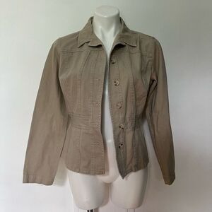 Clio khaki denim y2K jacket